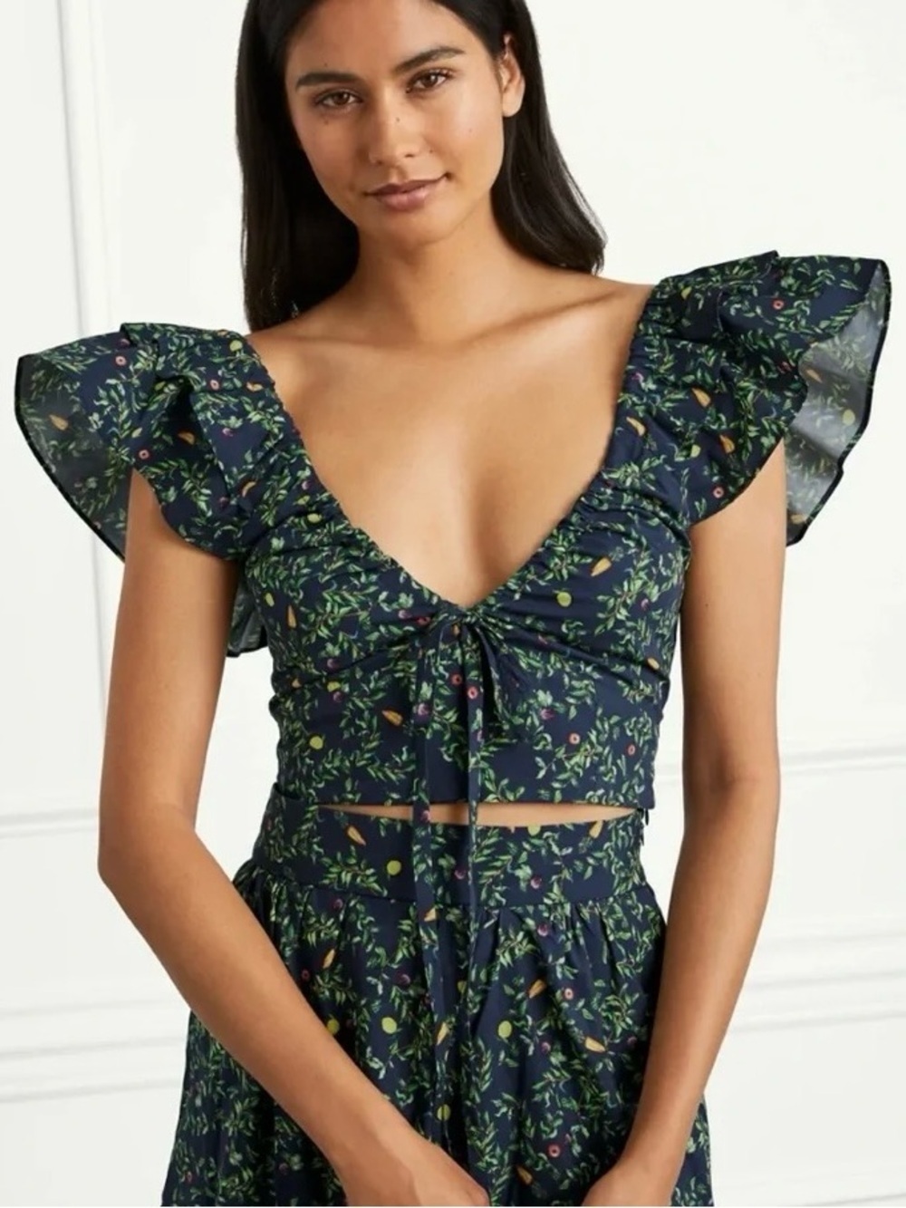 Hill House Home Alexa Top in Midnight Garden Print